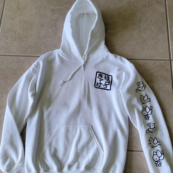 Sanrio Hello Kitty White Fleece Hoodie Small - Picture 2 of 3